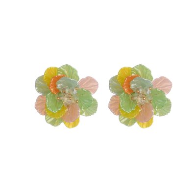 Örhängen Pastellblomma, multi