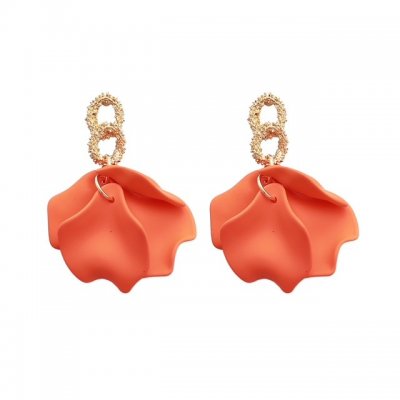 Örhängen Stella, orange/guld