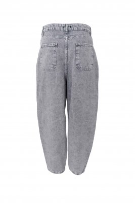 Jeans Barrel Izzy, Grå Denim
