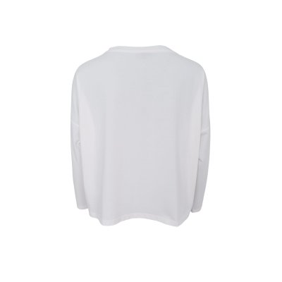 Lös långärmad topp, OffWhite