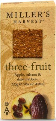 Harvest Three fruit ostkex, äpple/dadel/russin 125g