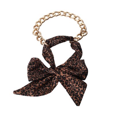 Halsband med scarf, leo/guld