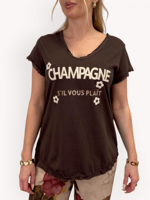 T-shirt Champagne, brun