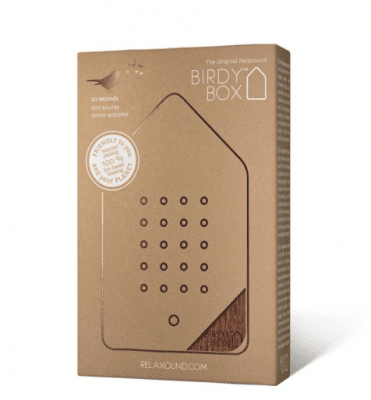 Birdybox Speldosa Fågelkvitter, Mörk Ek