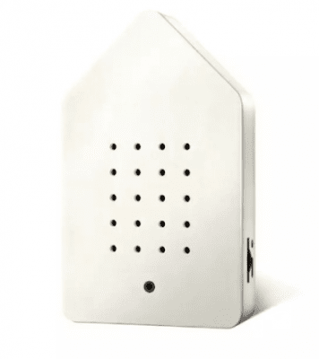 Birdybox Speldosa Fågelkvitter, Vit Jesmonite