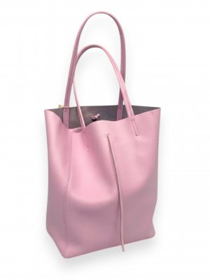 Väska i skinn Vicky, rosa