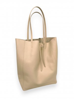 Väska i skinn Vicky, beige