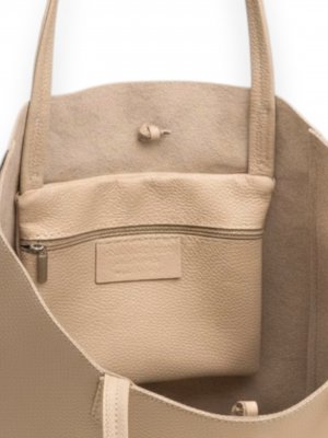 Väska i skinn Vicky, beige