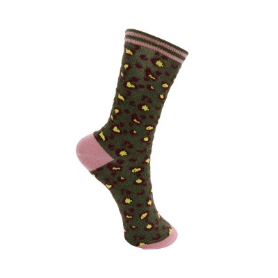 Strumpor Leo metallic, Army