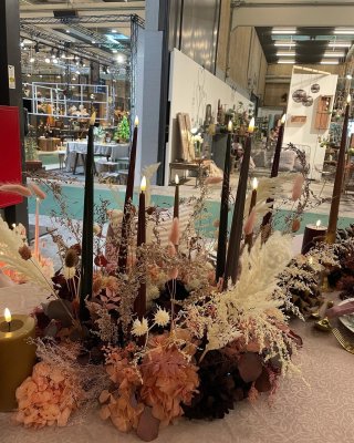 LED kronljus med lack 28 cm 2-pack, Mocca, Deluxe Homeart